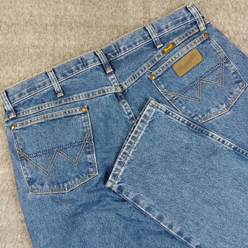 Wrangler George Strait Collection Jeans Mens 38x34 (Fit 37x34) Blue 13MGSHD